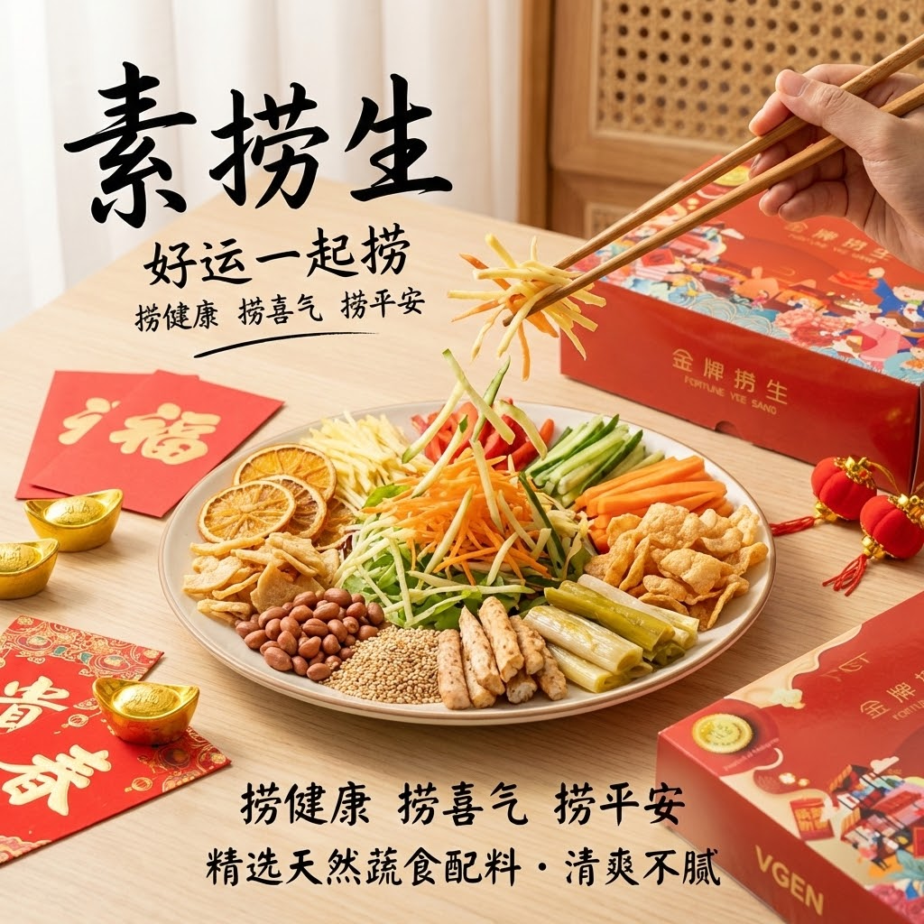 Vegetarian Yee San 金马奔腾. 新春捞生 800g